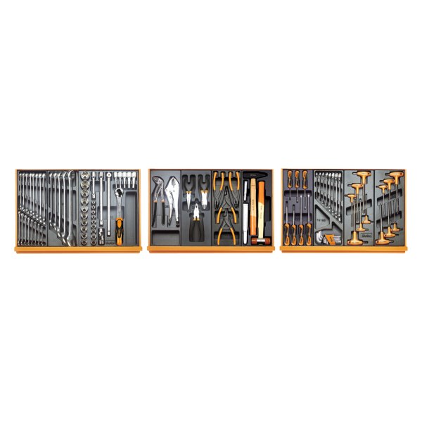 Beta Tools® - 5904VG/2T-Series 99-piece Mechanics Tool Set in Termoformed Trays