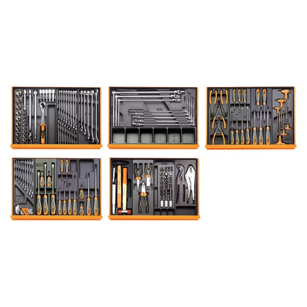 Beta Tools® - 5904VG/5T-Series 153-piece Mechanics Tool Set in Termoformed Tray