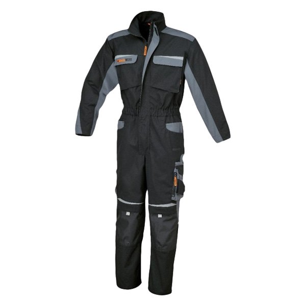 Beta Tools® - 7825-Series X-Large Black/Gray Multipocket Work Coverall