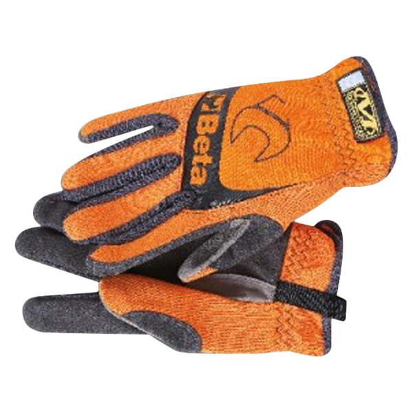 Beta Tools® - 9574-Series Medium Orange/Gray Synthetic Leather General Purpose Gloves