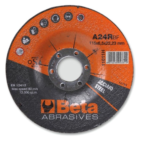 Beta Tools® - 4-1/2" x 1/4" x 7/8" Depressed Centre Grinding Disc