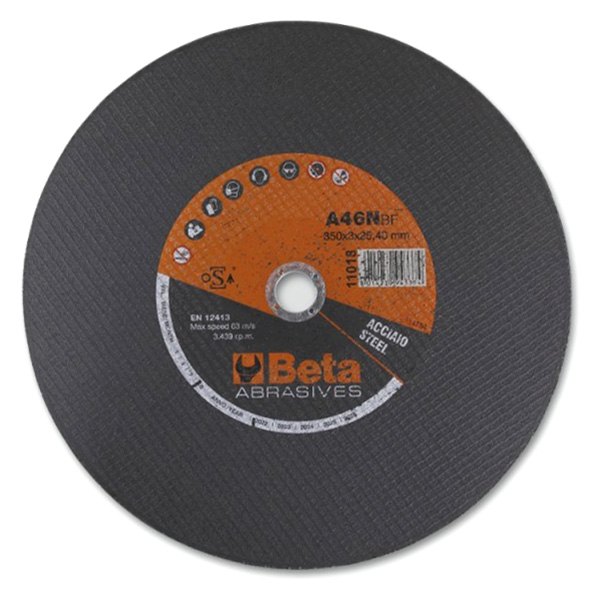 Beta Tools® - 11-11/16" x 5/64" x 1" Flat Centre Ultra-Thin Steel Cut-Off Wheel
