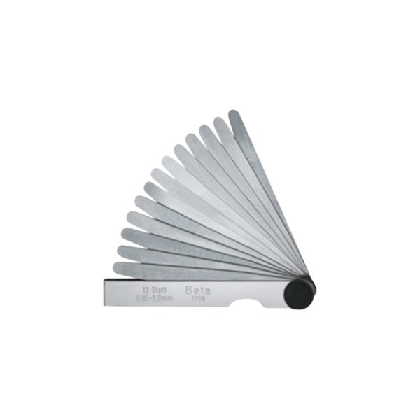 Beta Tools® - 1708-Series™ 0.002 to 0.02" SAE and Metric Steel Feeler Gauge Set