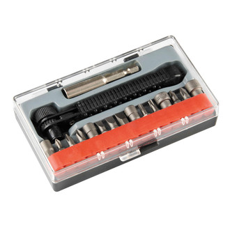 BikeMaster® - 1/4" Bit Holder Size Metric Bit Driver and Bit Set, 17 Pieces