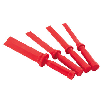 BikeMaster® - 4-piece 3/4" to 1-1/2" Straight Blade Plastic Gasket Scraper Set