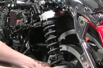 Biker's Choice® - Progressive Suspension Shocks Rear Install