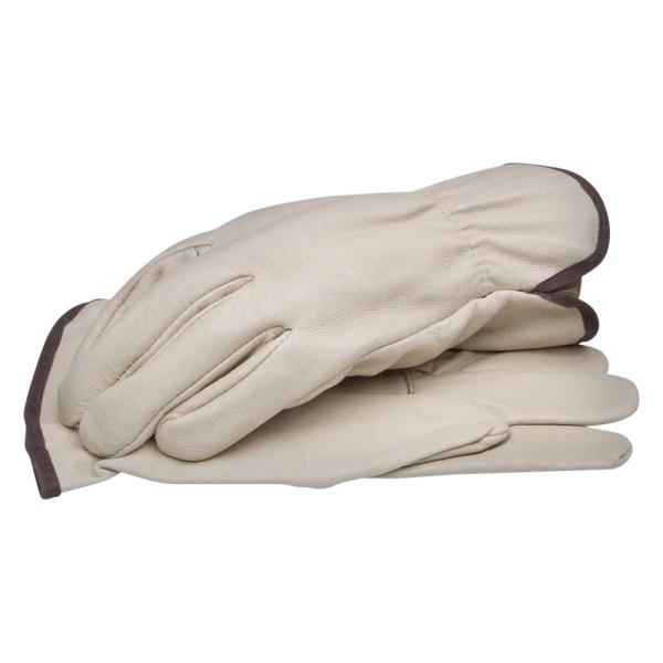 BlackCanyon Outfitters® - Large Beige Grain Cowhide Leather Drivers Gloves
