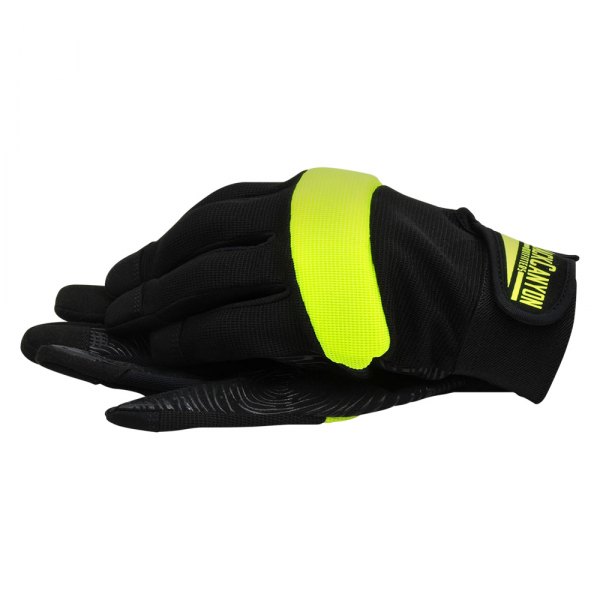 BlackCanyon Outfitters® - Large Flex Grip Black/Gray/Yellow Polyester/Spandex General Purpose Gloves