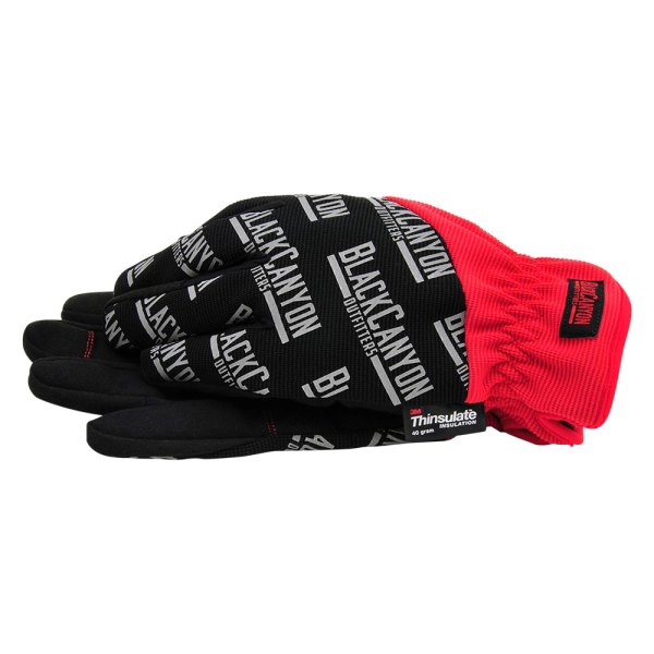 BlackCanyon Outfitters® - Thinsulate™ Large Flex Grip Lined Black/Red Polyester/Spandex General Purpose Gloves