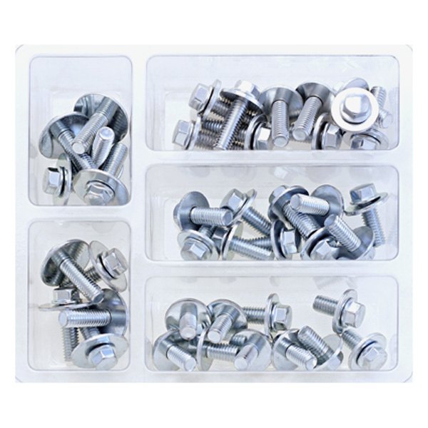 Bolt MC Hardware® - M6 Hex Head Bolt Kit with Washers (40 Pieces)