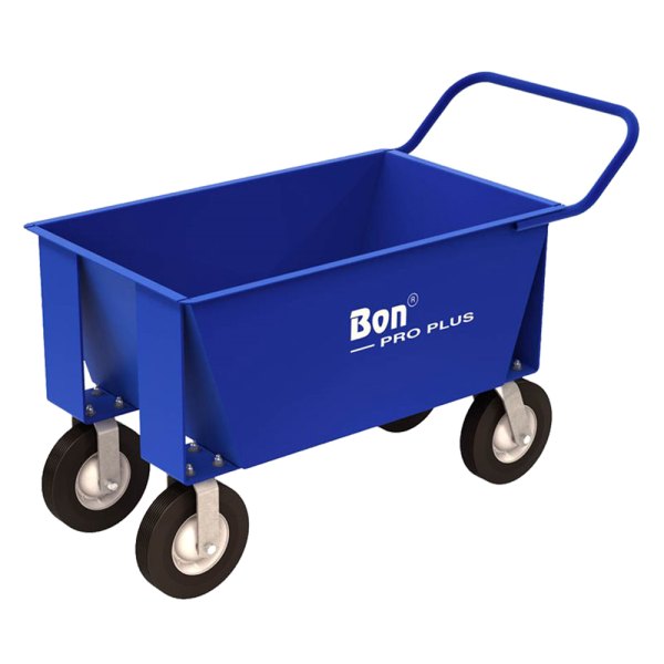 Bon Pro Plus® - 6-1/2 cu ft Steel Blue Forklift Mortar Buggies With 10" Semi-Pneumatic Tires