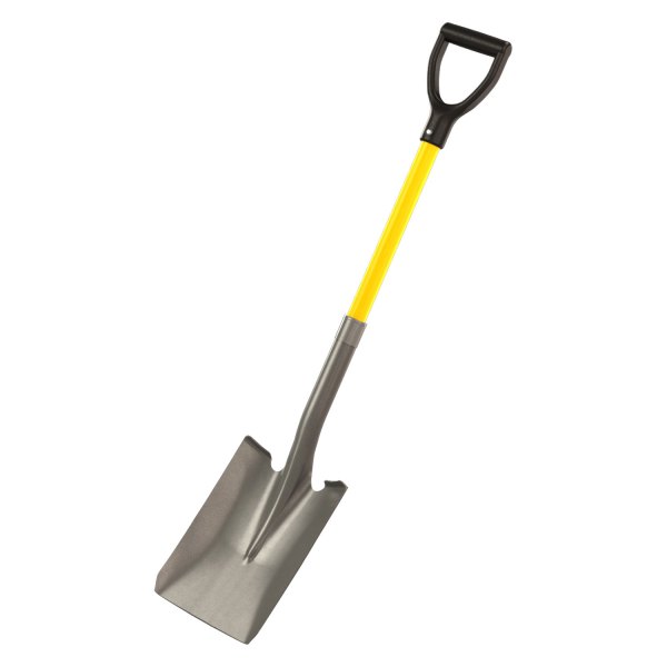 Bon Pro Plus® - Square Shovel with 27" D-Grip Fiberglass Handle