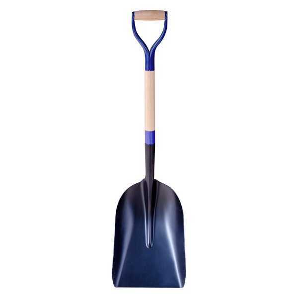 Bon Pro Plus® - 11-1/2" Steel Scoop Shovel with 34" D-Grip Wood Handle