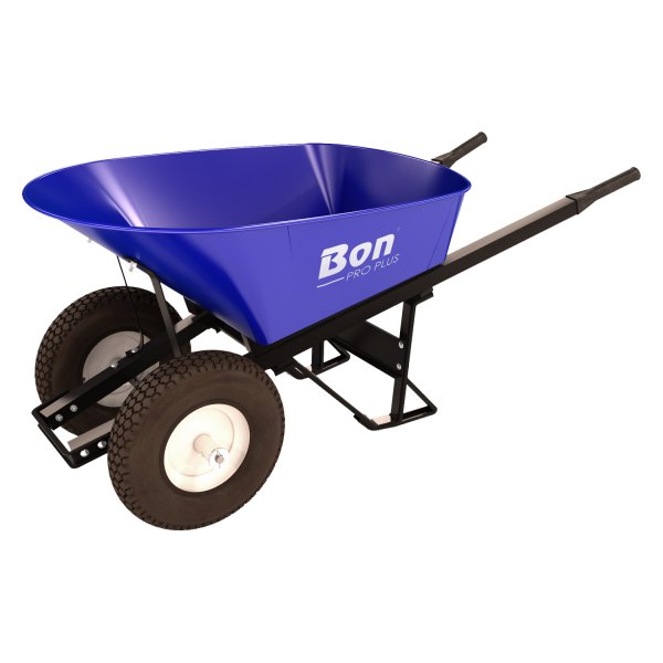 Bon Pro Plus® - 6 cu ft Steel Purple Tray Wheelbarrow with Double 4 Ply Knobby Wheels