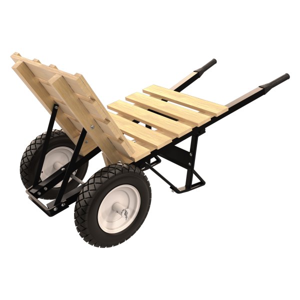Bon Pro Plus® - Wood Brick and Tile Barrow with Double Flat Free Wheels