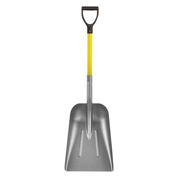 Bon Pro Plus® - Western 15-1/4" Aluminum Scoop Shovel with 27" D-Grip Fiberglass Handle