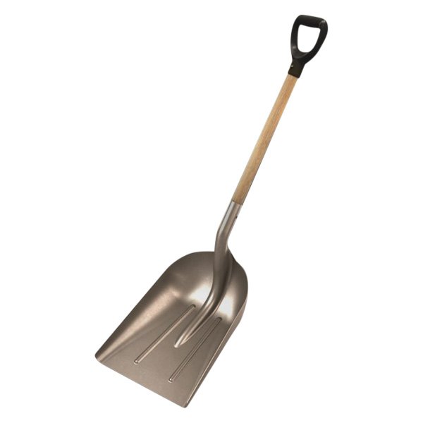 Bon Pro Plus® - Western 14-1/2" Aluminum Scoop Shovel with 29" D-Grip Wood Handle