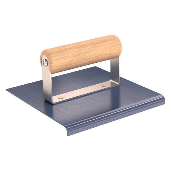 Bon Trade Tough® - 6" x 6" Radius 1/4" Steel Outside Corner Edger with Wood Comfort Grip Handle
