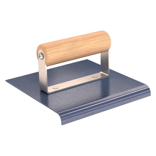 Bon Trade Tough® - 6" x 6" Radius 3/8" Steel Outside Corner Edger with Wood Comfort Grip Handle