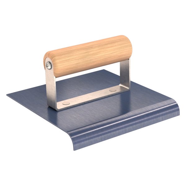 Bon Trade Tough® - 6" x 6" Radius 1/2" Steel Outside Corner Edger with Wood Comfort Grip Handle