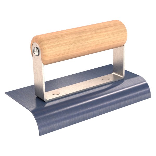 Bon Trade Tough® - 6" x 3" Radius 3/4" Steel Outside Corner Edger with Wood Comfort Grip Handle