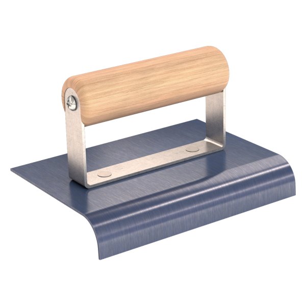 Bon Trade Tough® - 6" x 4" Radius 5/8" Steel Outside Corner Edger with Wood Comfort Grip Handle