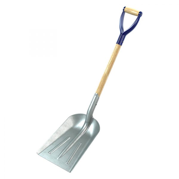 Bon Trade Tough® - 15-3/4" Aluminum Scoop Shovel with 28" D-Grip Wood Handle