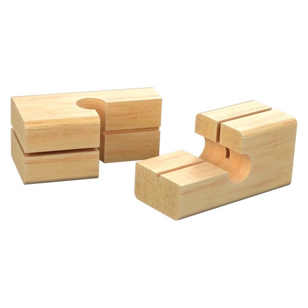 Bon® - 2 Pieces 2-3/4" x 1-1/8" Wood Line Blocks