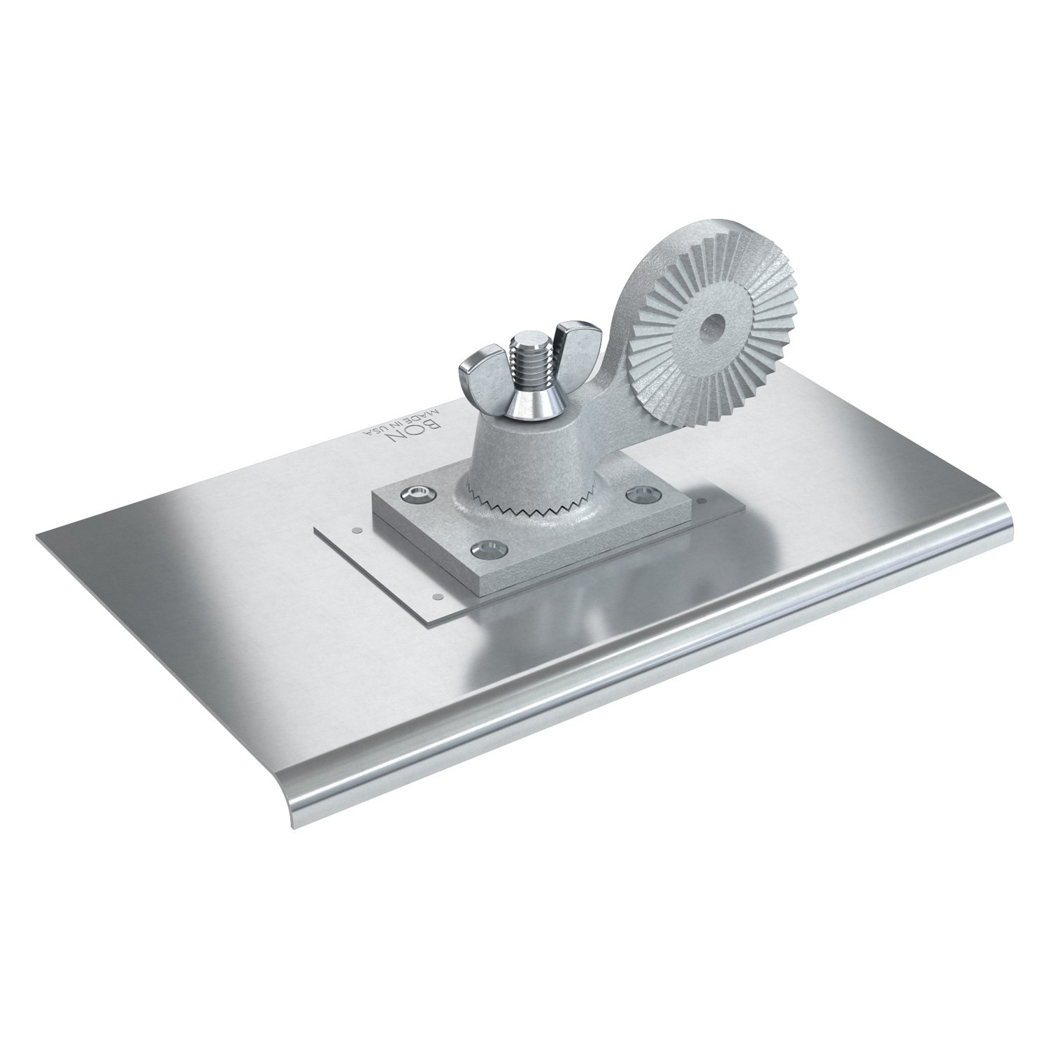 Bon® 12208 10" x 6" Radius 3/8" Stainless Steel Outside Corner Walking Edger