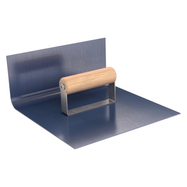 Bon® - 9" x 9" Radius 1/2" Steel Inside Corner Concrete Inside Edger with Wood Comfort Grip Handle