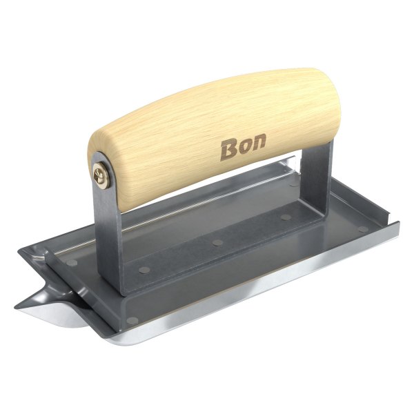 Bon® - 6" x 3" Bit 1/2" x 1/2" Stainless Steel Concrete Groover with Wood Comfort Wave Handle