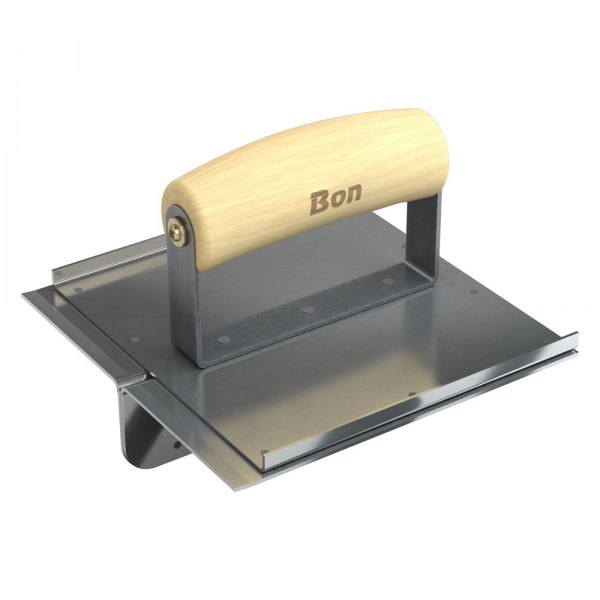 Bon® - 6" x 6" Bit 1/8" x 1-1/2" Stainless Steel Concrete Deep and Thin Groover with Wood Comfort Wave Handle