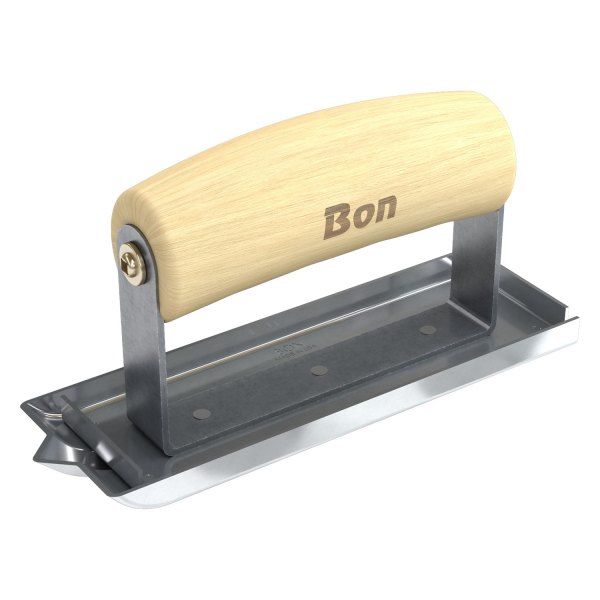 Bon® - 6" x 2" Bit 3/8" x 1/8" Stainless Steel Concrete Groover with Wood Comfort Wave Handle