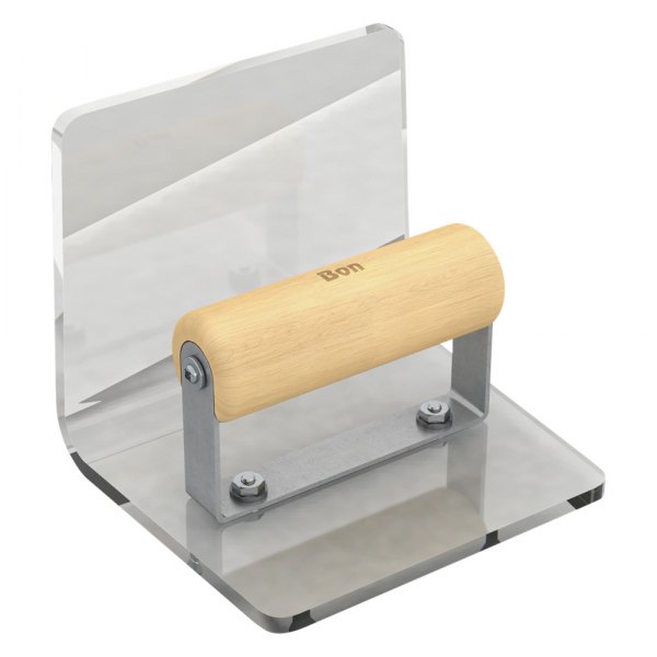 Bon® - 6" x 5" Radius 1/2" Plexiglass Inside Corner Concrete Edger with Wood Comfort Grip Handle