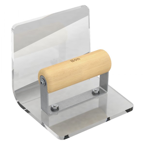 Bon® - 6" x 5" Radius 3/4" Plexiglass Inside Corner Concrete Edger with Wood Comfort Grip Handle