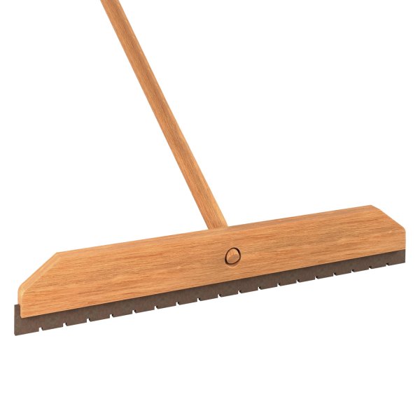Bon® - 18" Notched Wood Block Squeegee with 5' Wood Handle
