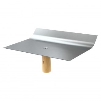 Bon® - 12" x 8" Stainless Steel Curved Top Hawk with Wood Handle