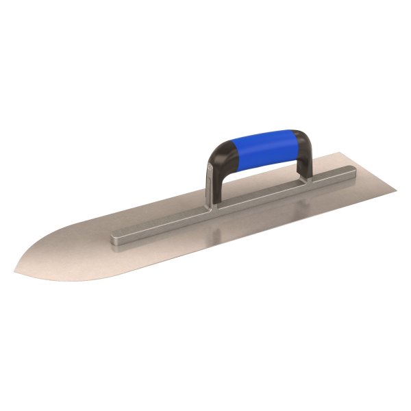 Bon® - 17-3/4" x 4-1/2" Comfort Grip Handle Tempered Steel Pointed Front Finishing Trowel
