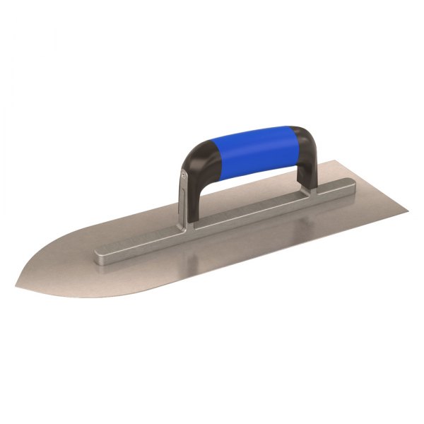 Bon® - 14-1/4" x 4-11/16" Comfort Grip Handle Tempered Steel Pointed Front Finishing Trowel
