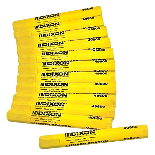 Bon® - Dixon™ 4-1/2" Yellow Marking Crayons