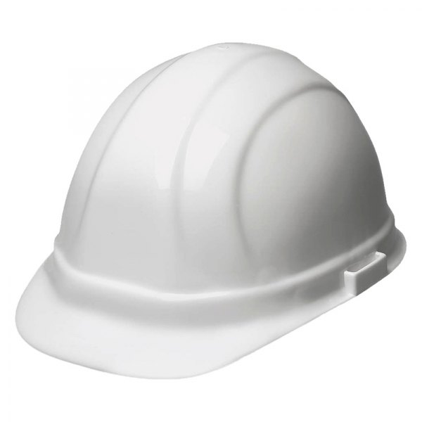 Bon® - 6-1/2" to 8" Polyethylene White Cap Style Hard Hat
