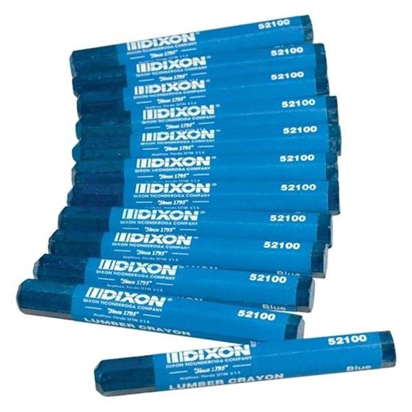 Bon® - Dixon™ 4-1/2" Blue Marking Crayons
