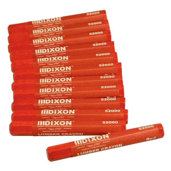 Bon® - Dixon™ 4-1/2" Red Marking Crayons