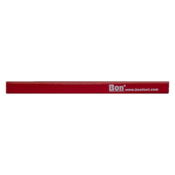 Bon® - 7" Red Casing Flat Lead Carpenter Pencils