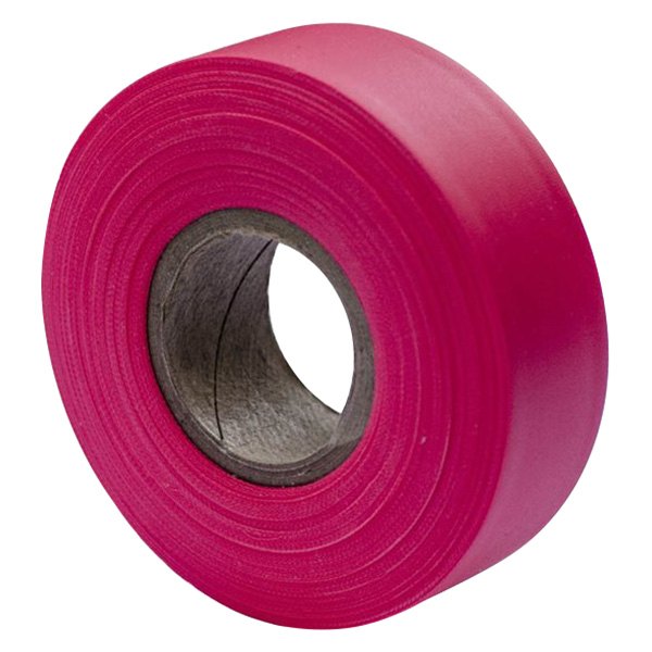 Bon® - 150' x 1.19" Fluorescent Pink High Visibility Flagging Tapes (12 Rolls)