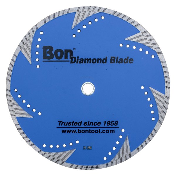 Bon® - 12" High Speed Steel Continuous Dry and Wet Cut Diamond Saw Blade