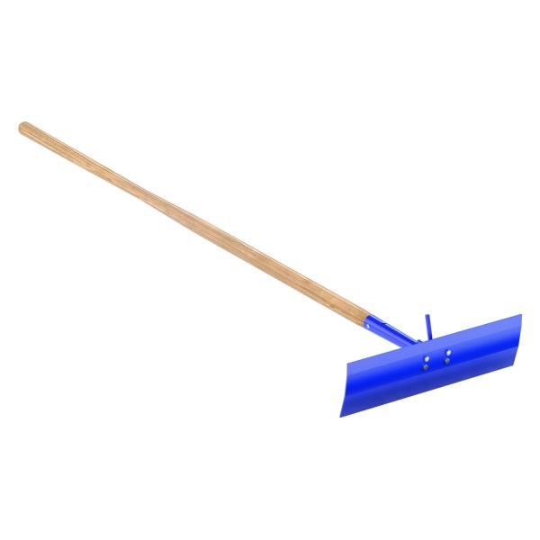 Bon® - 20" x 5" Blue Steel Heavy Duty Texas Concrete Placer with 5' Wood Handle and Hook