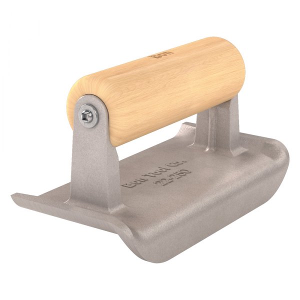 Bon® - 6" x 3" Aluminum Outside Corner Edger with Wood Comfort Grip Handle