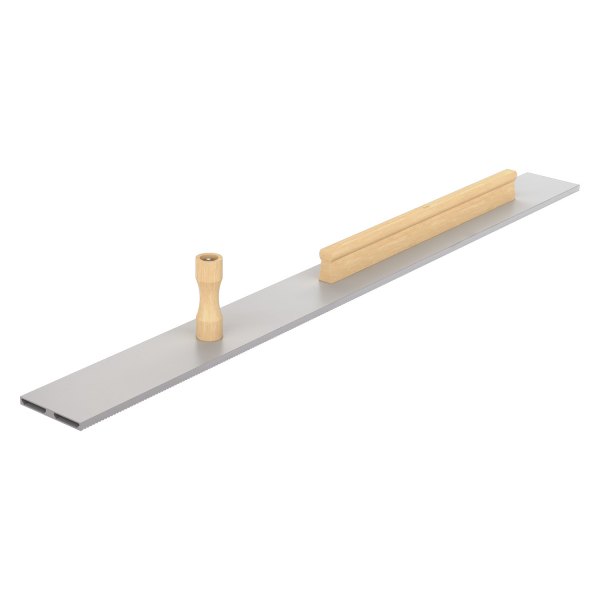 Bon® - WhaLite™ "Regular" 42" x 3-3/4" x 3/8" Square End Magnesium One Side Serrated Darby with Knob and Rail