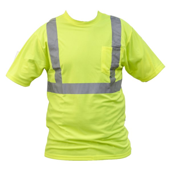 Bon® - Large Yellow Polyester Short Sleeve High Visibility T-Shirt